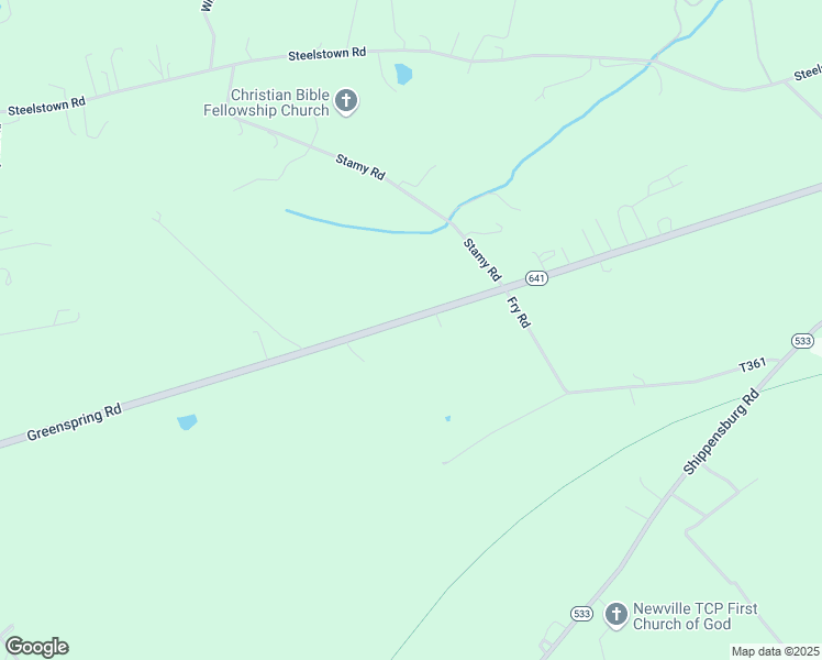 map of restaurants, bars, coffee shops, grocery stores, and more near 420 Greenspring Road in Newville