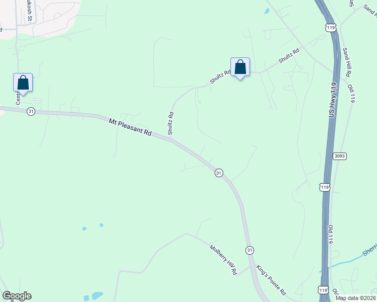 map of restaurants, bars, coffee shops, grocery stores, and more near 112 Ethels Lane in Mount Pleasant