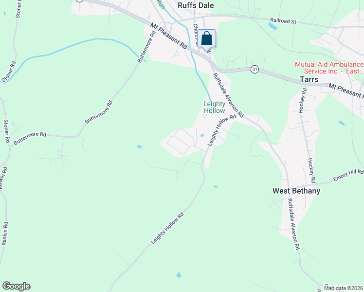 map of restaurants, bars, coffee shops, grocery stores, and more near 551 Reed Circle in Ruffs Dale