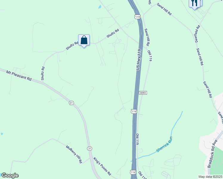 map of restaurants, bars, coffee shops, grocery stores, and more near 178 Gasland Road in Mount Pleasant