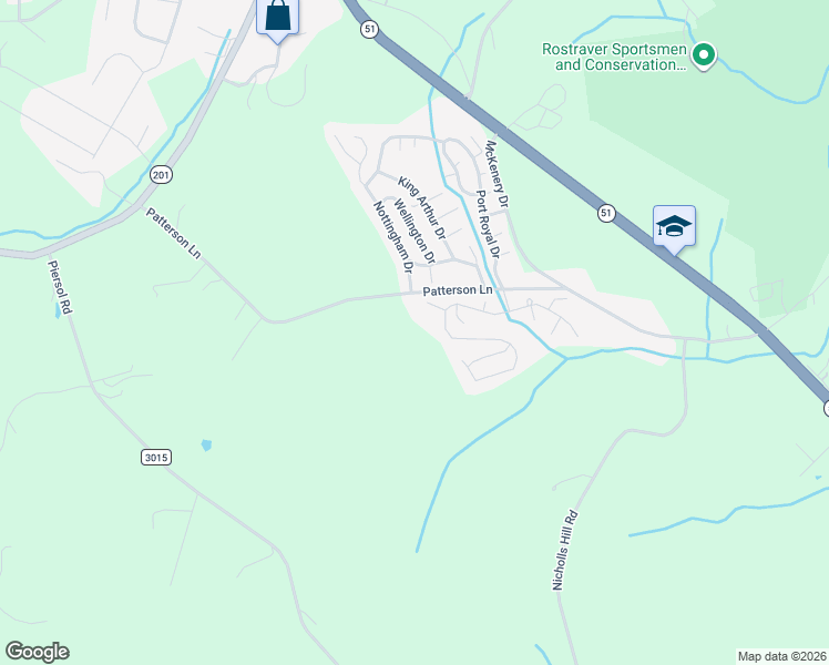 map of restaurants, bars, coffee shops, grocery stores, and more near 3 Edinborough Drive in Belle Vernon