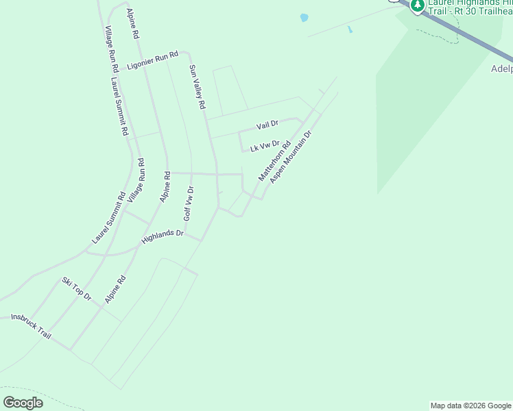 map of restaurants, bars, coffee shops, grocery stores, and more near 445 Zermatt Drive in Boswell