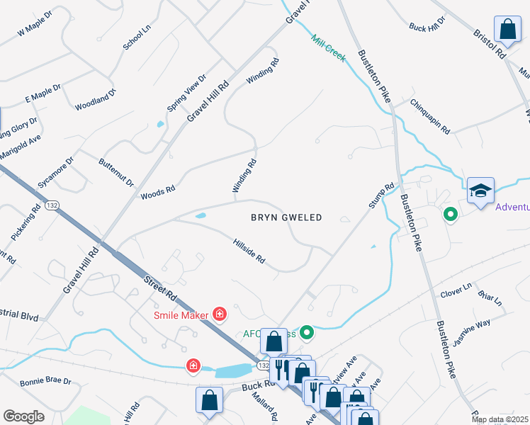 map of restaurants, bars, coffee shops, grocery stores, and more near 1730 Meadow Road in Southampton