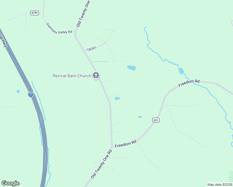 map of restaurants, bars, coffee shops, grocery stores, and more near 73280 Old Twenty One Road in Kimbolton