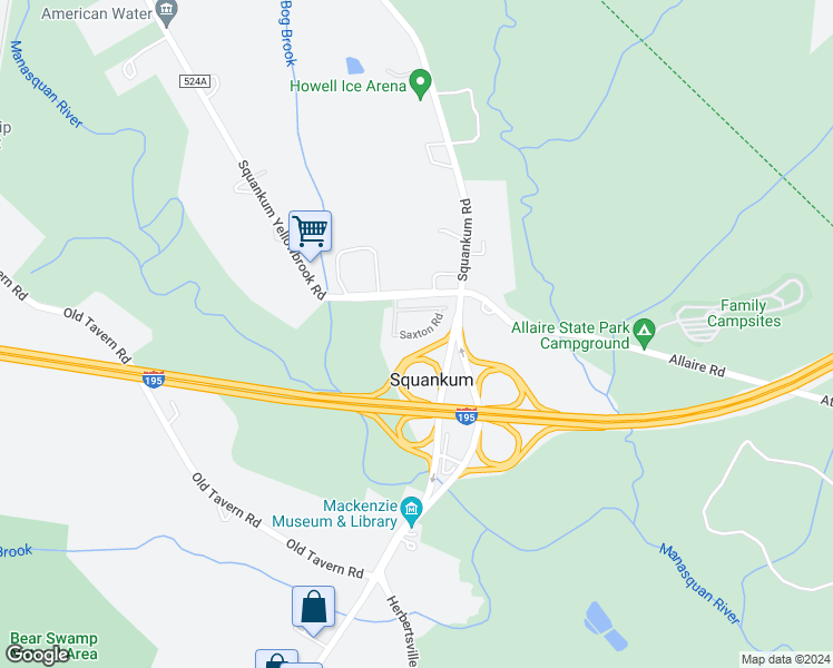 map of restaurants, bars, coffee shops, grocery stores, and more near 2 Saxton Road in Farmingdale