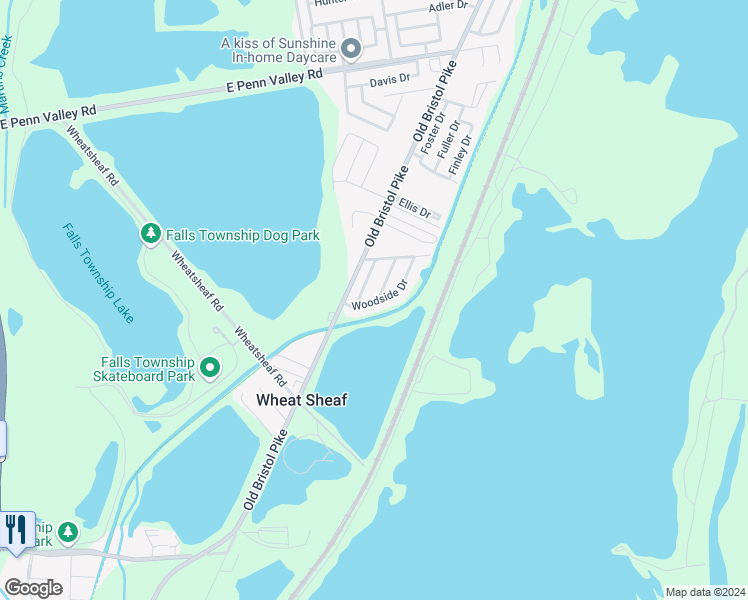 map of restaurants, bars, coffee shops, grocery stores, and more near 8001 Woodside Drive in Morrisville