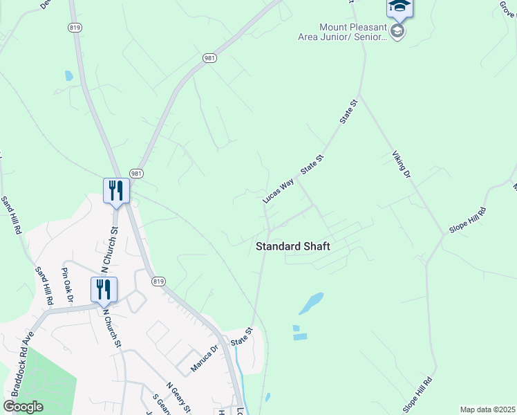 map of restaurants, bars, coffee shops, grocery stores, and more near 124 Lucas Way in Mount Pleasant