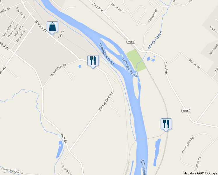 map of restaurants, bars, coffee shops, grocery stores, and more near 830 Heimbach Lane in Phoenixville