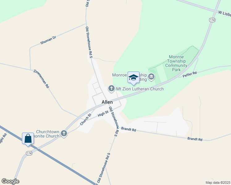 map of restaurants, bars, coffee shops, grocery stores, and more near 324 Gish Lane in Boiling Springs
