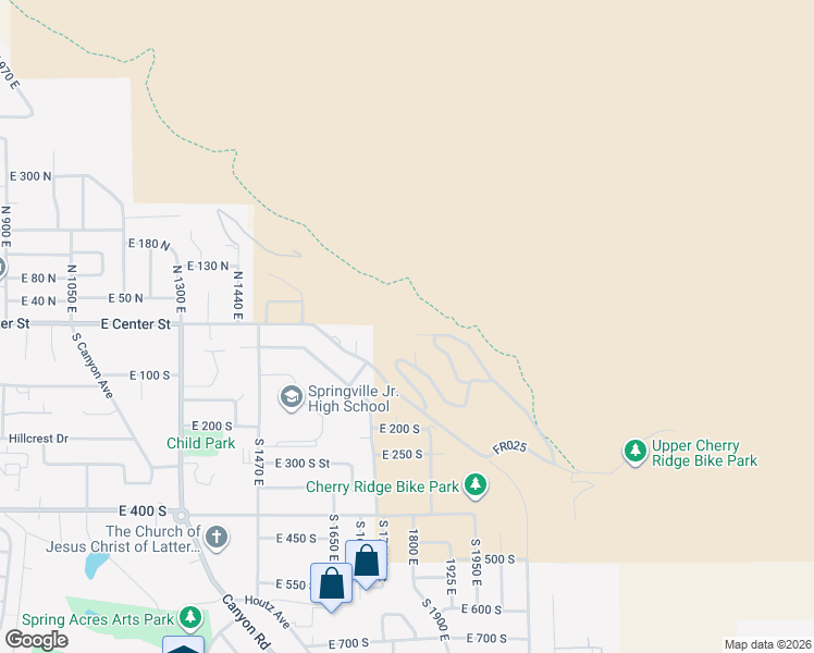 map of restaurants, bars, coffee shops, grocery stores, and more near 2080 Spring Oaks Drive in Springville