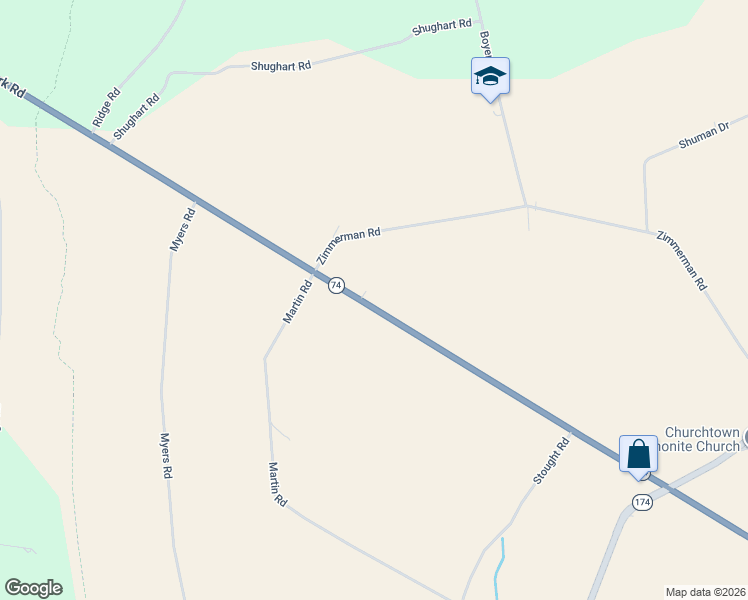 map of restaurants, bars, coffee shops, grocery stores, and more near 1566 York Road in Carlisle