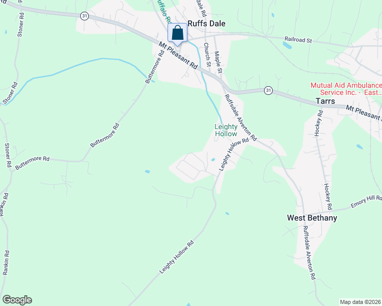 map of restaurants, bars, coffee shops, grocery stores, and more near 514 Reed Circle in Ruffs Dale