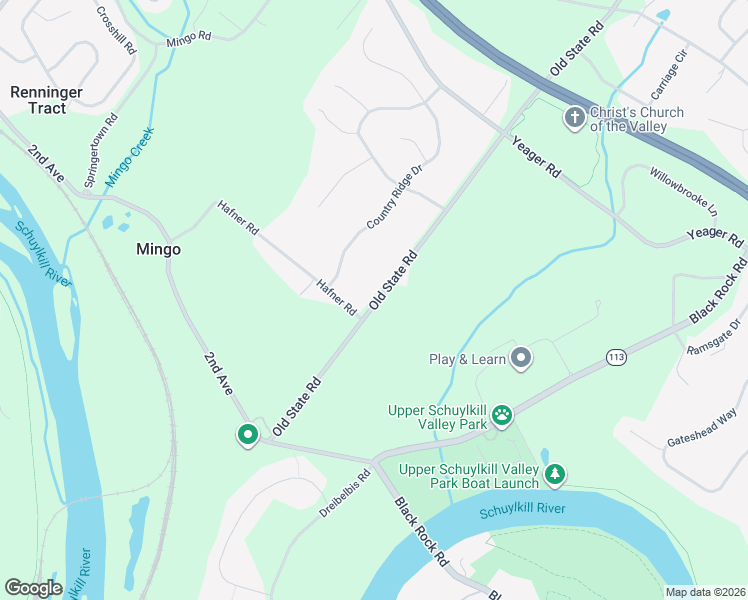 map of restaurants, bars, coffee shops, grocery stores, and more near 296 Hafner Road in Royersford