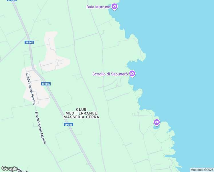 map of restaurants, bars, coffee shops, grocery stores, and more near Unnamed Road in Provincia di Lecce