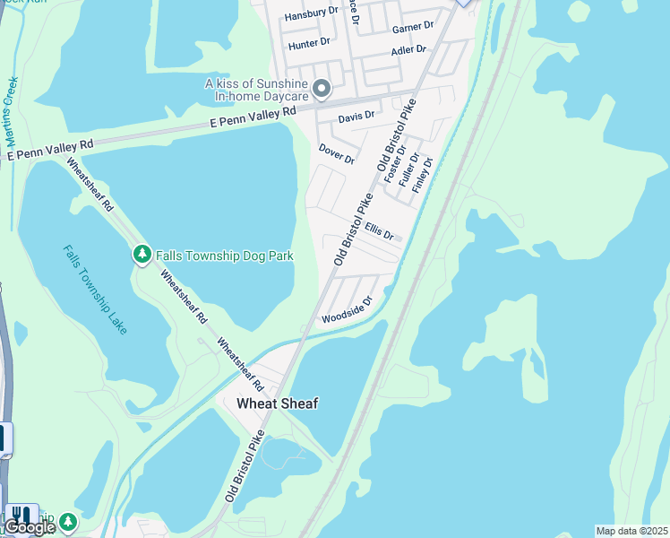map of restaurants, bars, coffee shops, grocery stores, and more near 1516 Old Bristol Pike in Morrisville