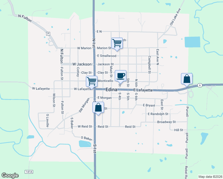 map of restaurants, bars, coffee shops, grocery stores, and more near in Edina