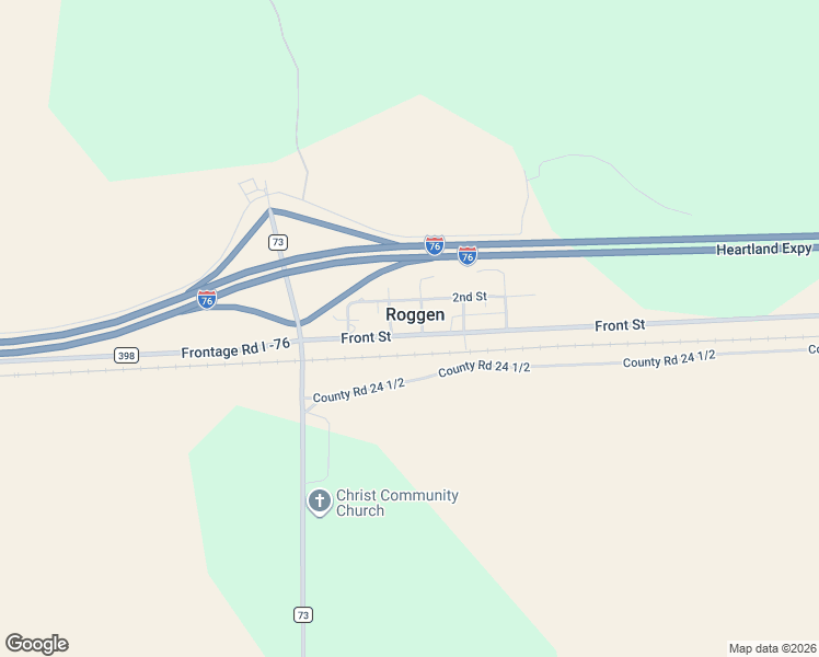 map of restaurants, bars, coffee shops, grocery stores, and more near in Roggen