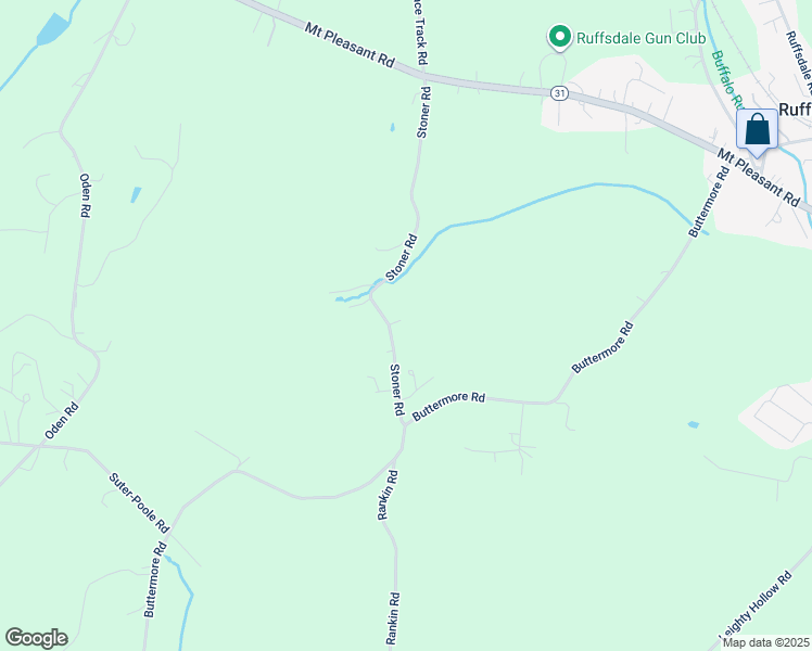 map of restaurants, bars, coffee shops, grocery stores, and more near 534 Stoner Road in Ruffs Dale