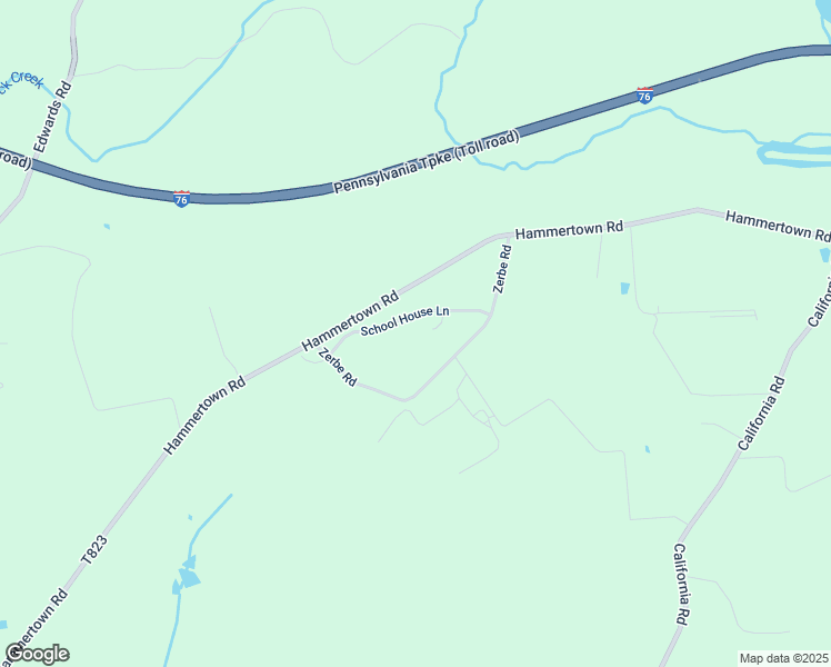 map of restaurants, bars, coffee shops, grocery stores, and more near 2527 Cherry Court in Narvon