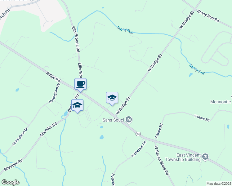 map of restaurants, bars, coffee shops, grocery stores, and more near 1269 West Bridge Street in Spring City