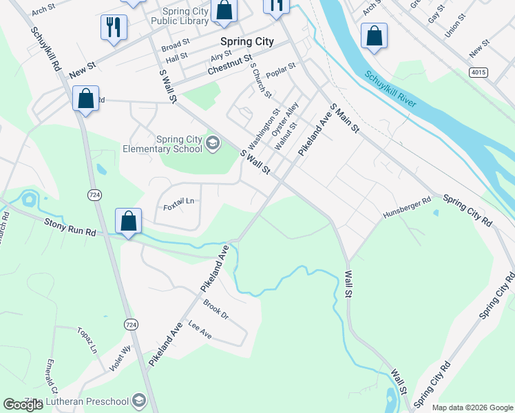 map of restaurants, bars, coffee shops, grocery stores, and more near 48 Quail Circle in Spring City