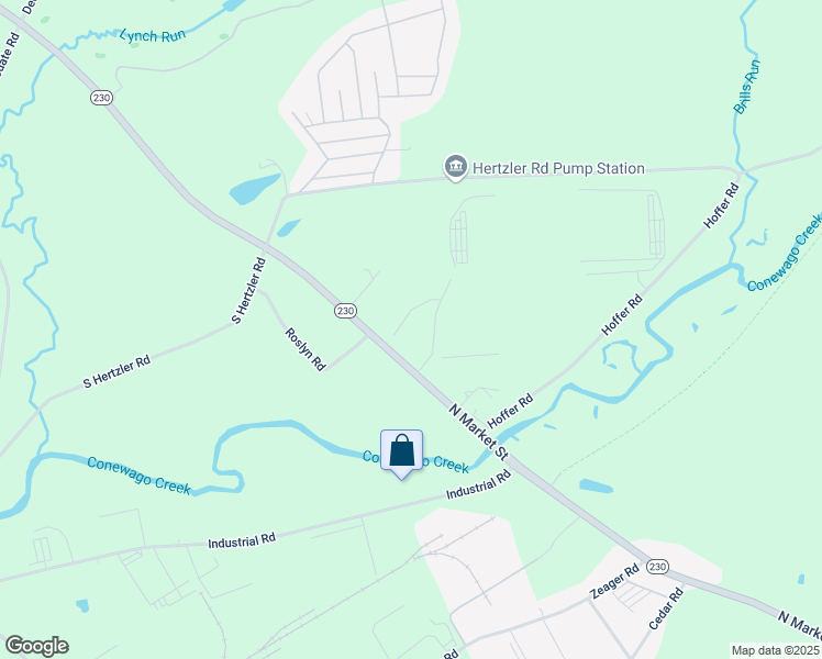 map of restaurants, bars, coffee shops, grocery stores, and more near 2771 North Market Street in Elizabethtown