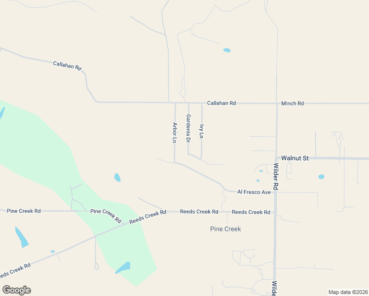 map of restaurants, bars, coffee shops, grocery stores, and more near 12895 Gardenia Drive in Red Bluff