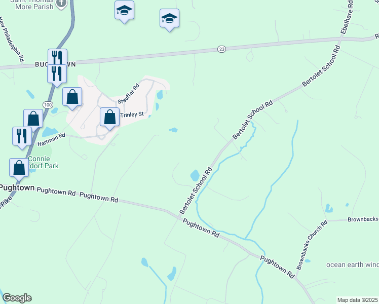 map of restaurants, bars, coffee shops, grocery stores, and more near 29 Highgate Circle in Spring City