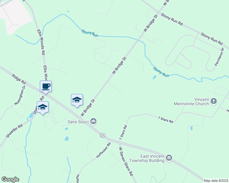 map of restaurants, bars, coffee shops, grocery stores, and more near 1254 West Bridge Street in Spring City