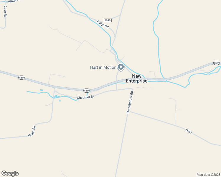 map of restaurants, bars, coffee shops, grocery stores, and more near 3699 West Brumbaugh Road in New Enterprise