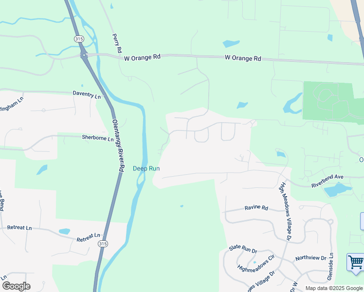 map of restaurants, bars, coffee shops, grocery stores, and more near 8492 Deep Run in Powell