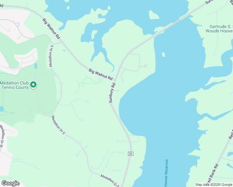 map of restaurants, bars, coffee shops, grocery stores, and more near 5353 Sunbury Road in Westerville