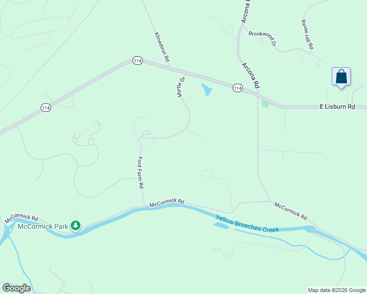 map of restaurants, bars, coffee shops, grocery stores, and more near 2850 Myrtle Dr in Mechanicsburg