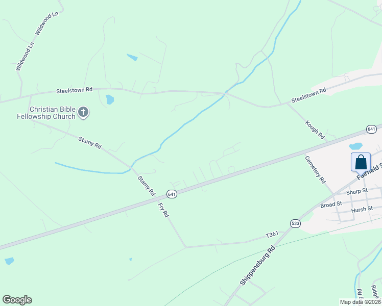 map of restaurants, bars, coffee shops, grocery stores, and more near 363 Greenspring Road in Newville