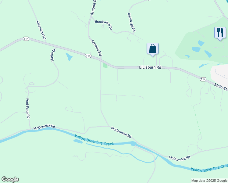 map of restaurants, bars, coffee shops, grocery stores, and more near 1013 Apache Trail in Mechanicsburg