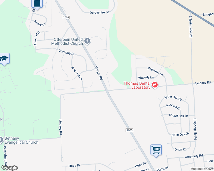 map of restaurants, bars, coffee shops, grocery stores, and more near 14 Wesley Dr in Carlisle
