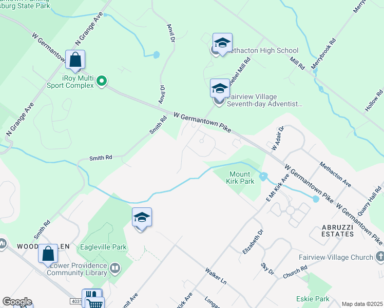 map of restaurants, bars, coffee shops, grocery stores, and more near 75 Chadwick Circle in Eagleville