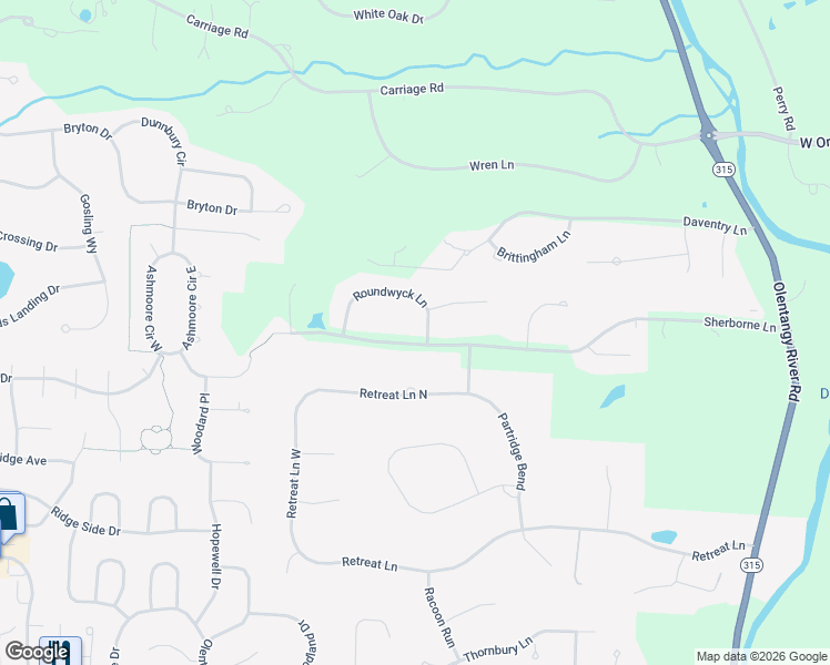 map of restaurants, bars, coffee shops, grocery stores, and more near 1820 Sherborne Lane in Powell