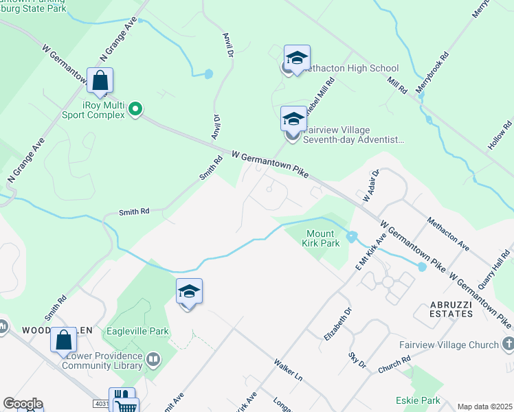 map of restaurants, bars, coffee shops, grocery stores, and more near 75 Chadwick Circle in Eagleville