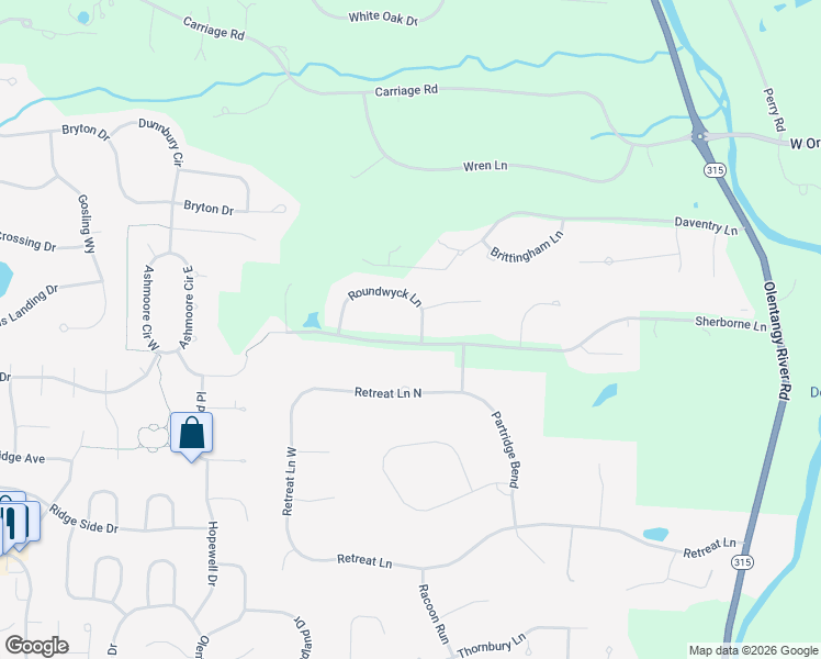 map of restaurants, bars, coffee shops, grocery stores, and more near 1820 Sherborne Lane in Powell