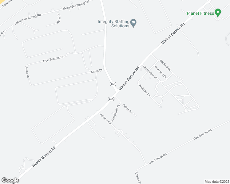 map of restaurants, bars, coffee shops, grocery stores, and more near 1601 Walnut Bottom Road in Carlisle