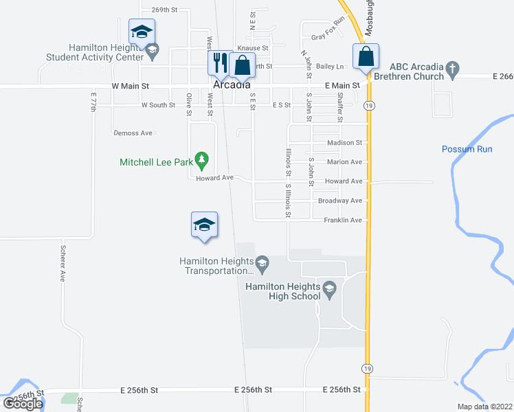 map of restaurants, bars, coffee shops, grocery stores, and more near 201 Broadway Avenue in Arcadia