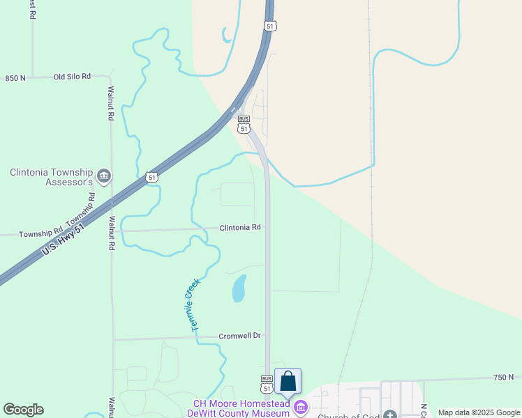 map of restaurants, bars, coffee shops, grocery stores, and more near 2 Northridge Drive in Clinton