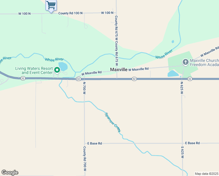 map of restaurants, bars, coffee shops, grocery stores, and more near in Maxville