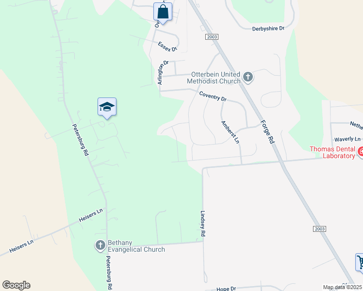 map of restaurants, bars, coffee shops, grocery stores, and more near 309 Deerfield Lane in Carlisle