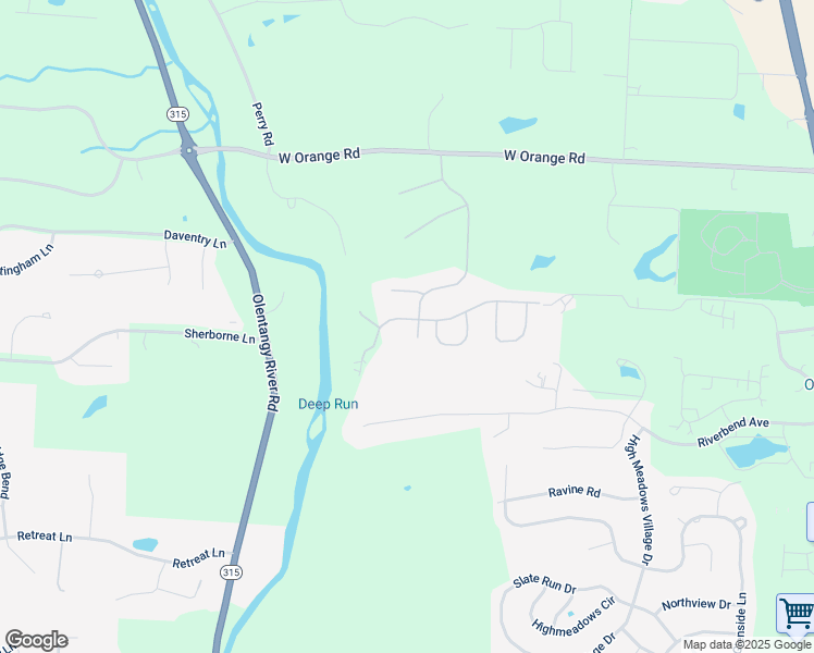 map of restaurants, bars, coffee shops, grocery stores, and more near 8492 Deep Run in Powell