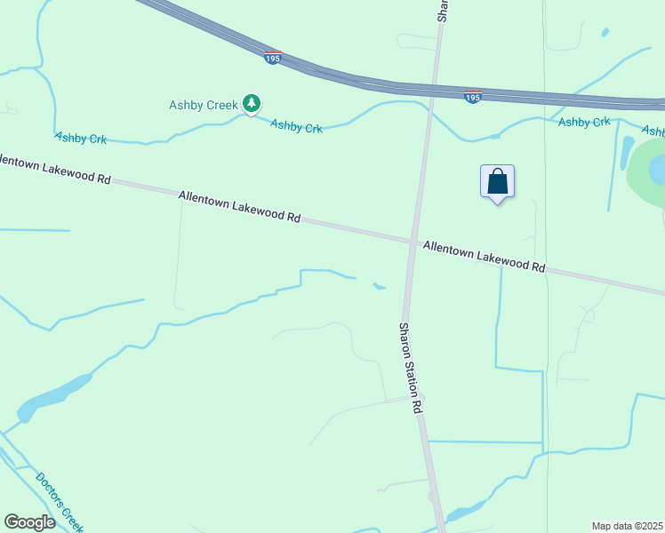 map of restaurants, bars, coffee shops, grocery stores, and more near 153 County Road 526 in Allentown