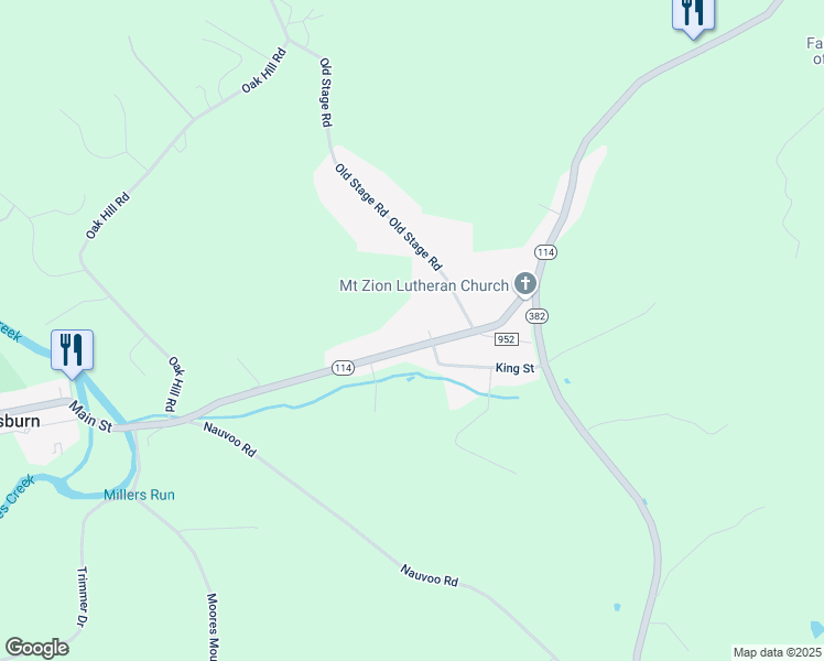 map of restaurants, bars, coffee shops, grocery stores, and more near 890 Cedars Road in Lewisberry