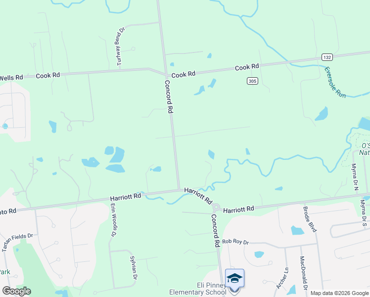 map of restaurants, bars, coffee shops, grocery stores, and more near 7303 Concord Bend Drive in Powell