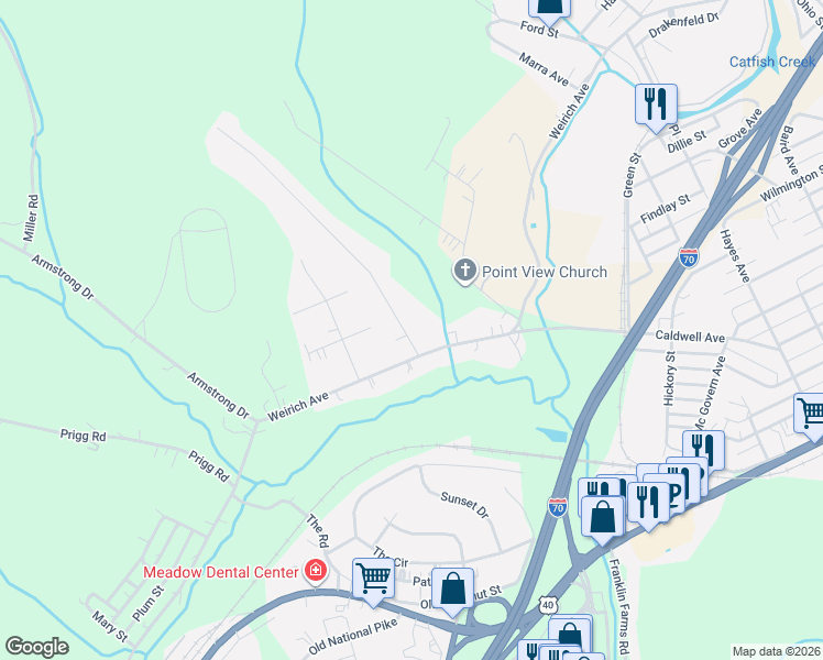 map of restaurants, bars, coffee shops, grocery stores, and more near 100 Lacock Street in Washington